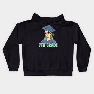 7th Grade Anime Otaku Kawaii Primary School Kids Hoodie